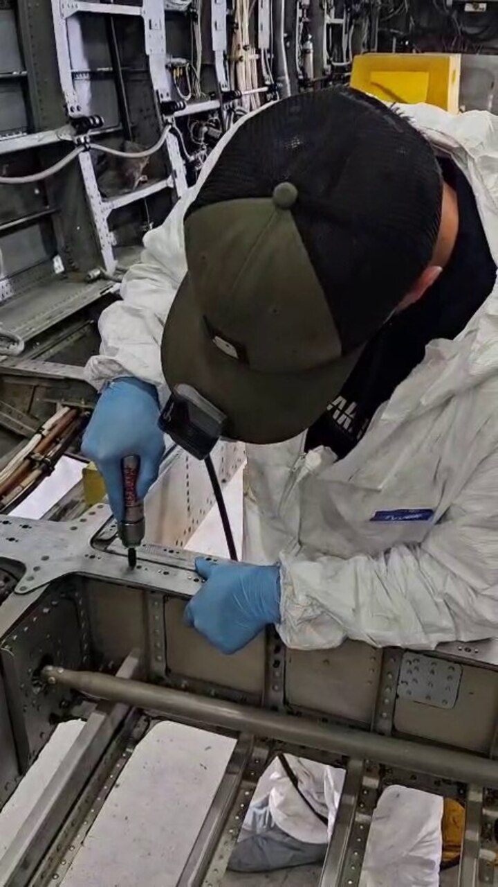 Fleet Readiness Center Southwest (FRCSW) has reached a significant milestone in Naval Aviation maintenance through the creation and success of an H-53 Tiger Team.  The goal was to create a streamlined, repeatable approach that future teams could follow to improve efficiency and consistency in H-53 aircraft production. Demonstrating the effectiveness of this new baseline, the Tiger Team is on track to successfully complete five CH-53 helicopters in less than 100 days.