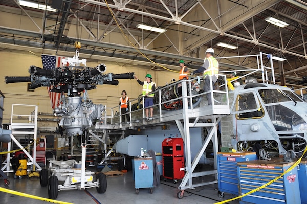 Fleet Readiness Center Southwest (FRCSW) has reached a significant milestone in Naval Aviation maintenance through the creation and success of an H-53 Tiger Team.  The goal was to create a streamlined, repeatable approach that future teams could follow to improve efficiency and consistency in H-53 aircraft production. Demonstrating the effectiveness of this new baseline, the Tiger Team is on track to successfully complete five CH-53 helicopters in less than 100 days.