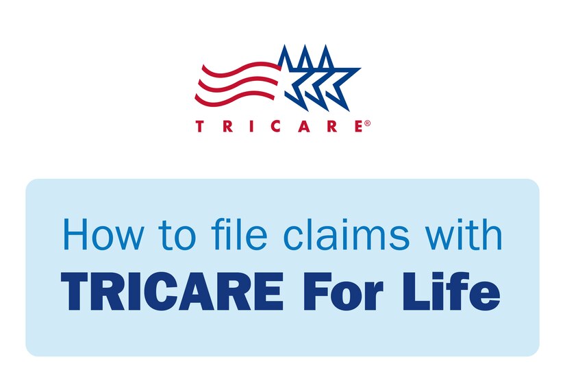 TRICARE logo; How to file claims with TRICARE for Life