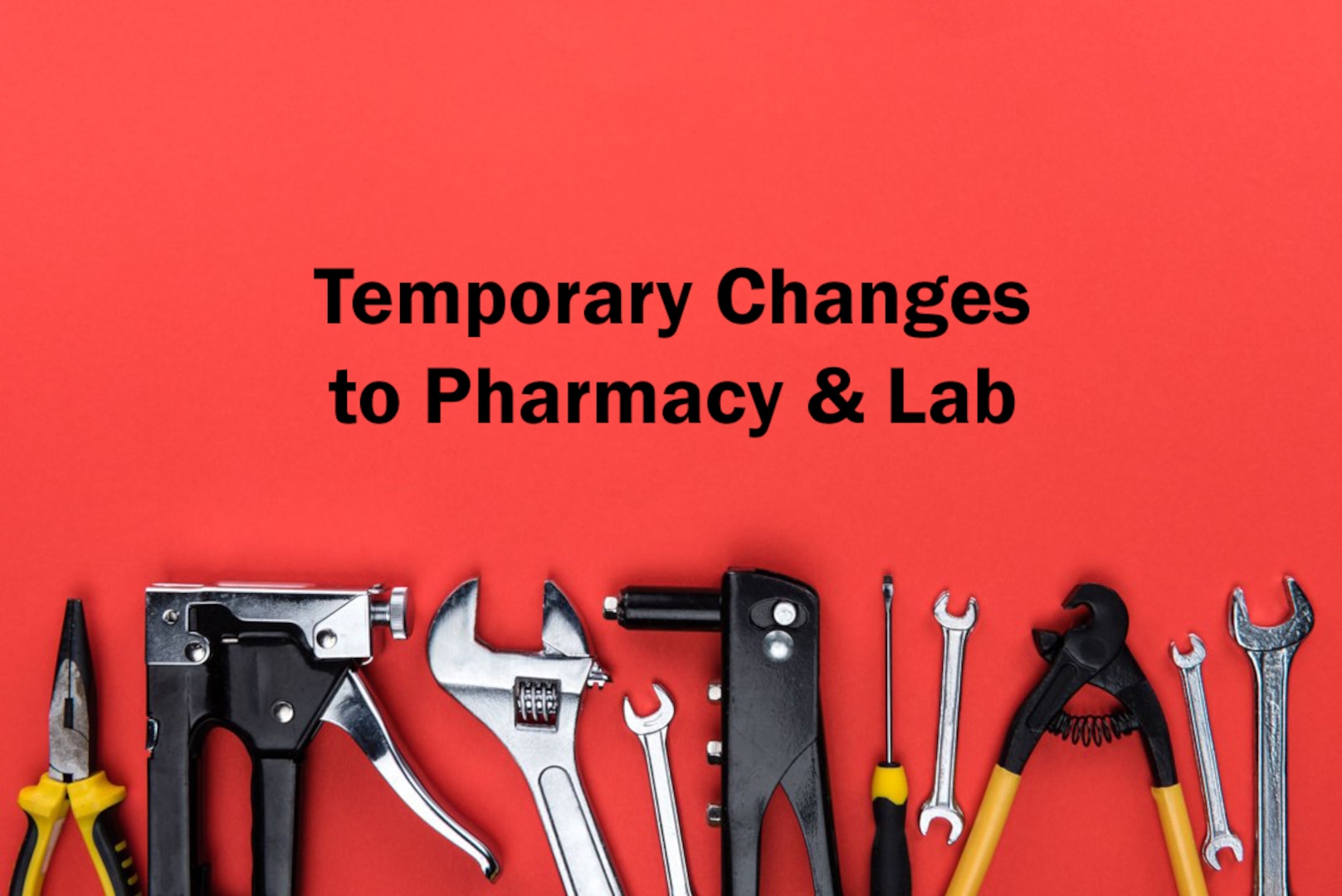 Irwin Army Community Hospital is notifying patients of several upcoming adjustments to pharmacy and laboratory services in December and early January. These temporary changes are necessary to support training, facility upgrades, and safe operations. Patients are encouraged to plan ahead to prevent delays.