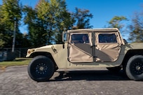 U.S. Air Force Tech. Sgt. Lorenzo Dumas, 11th Civil Engineer Squadron electrical sub-activity management planner, drives a Humvee at Fort Belvoir, Va., Oct. 16, 2025.