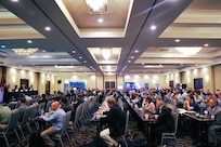 Hosted by the American Society of Naval Engineers (ASNE) in Philadelphia from Aug. 26-28, 2025, the Intelligent Ships Symposium (ISS) drew over 150 participants from across the U.S. and abroad—including presence from as far as South Korea—alongside more than 25 exhibitors showcasing advances in shipboard automation, artificial intelligence, digital engineering, power and propulsion, cybersecurity, and condition-based maintenance. More than 20 Naval Surface Warfare Center, Philadelphia Division (NSWCPD) engineers, scientists, and technical managers served as moderators, panelists, or presenters—anchoring nearly every track and expert panel. (U.S. Navy photo by Spc. Najee Tate-Milton)