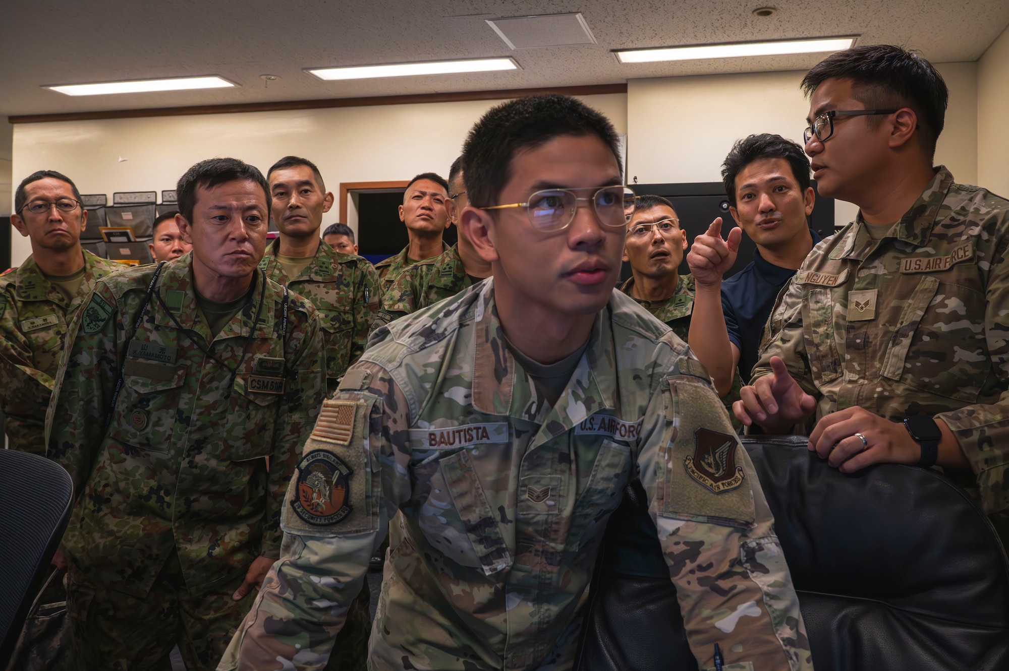 Combining training, communication and shared experiences reinforces a shared commitment to working together in defense of Okinawa and maintaining stability across the Indo-Pacific region. (U.S. Air Force photo by Senior Airman James Johnson)