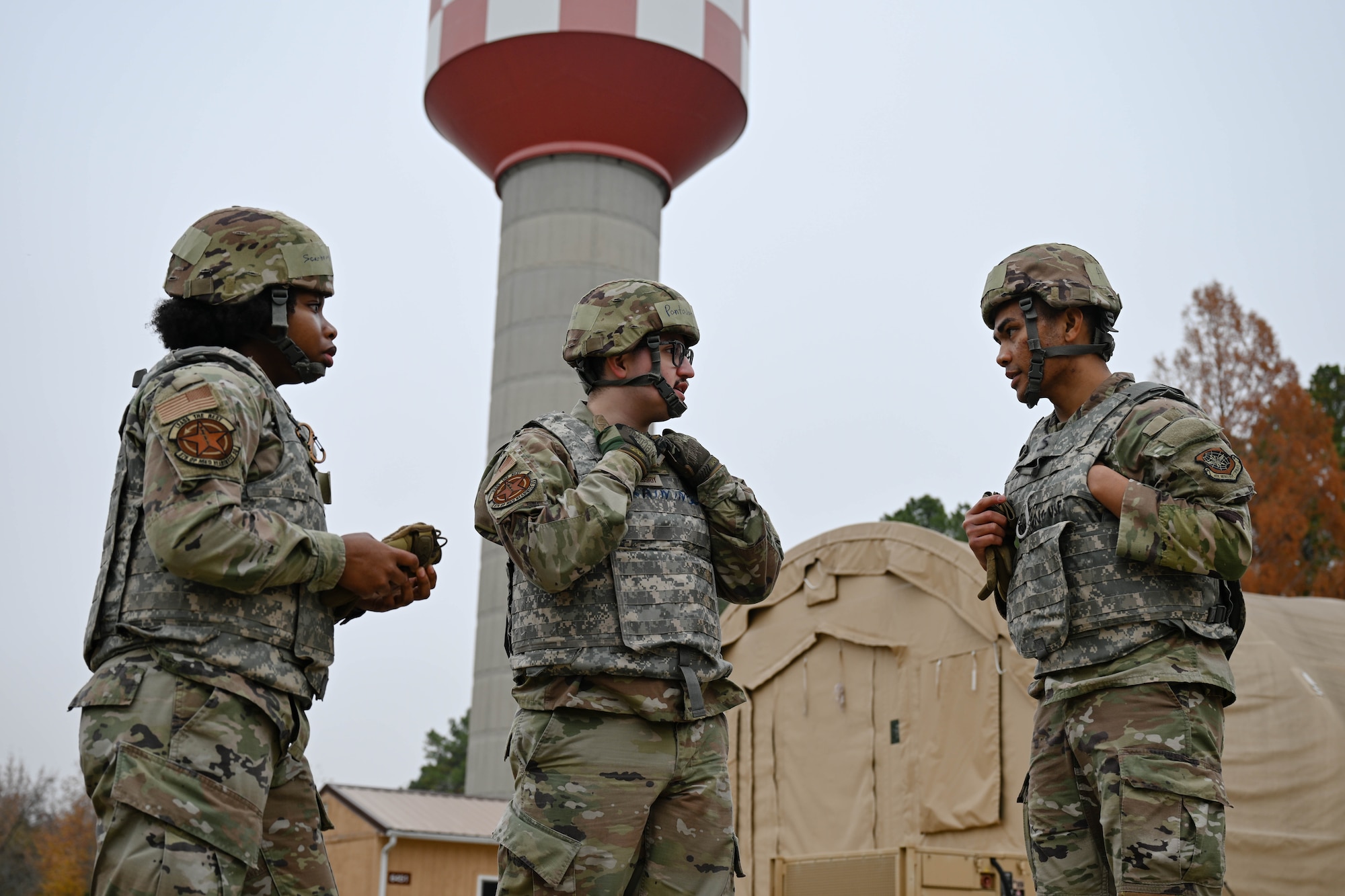 U.S. Airmen participate in Theater Aeromedical Evacuation System exercise.
