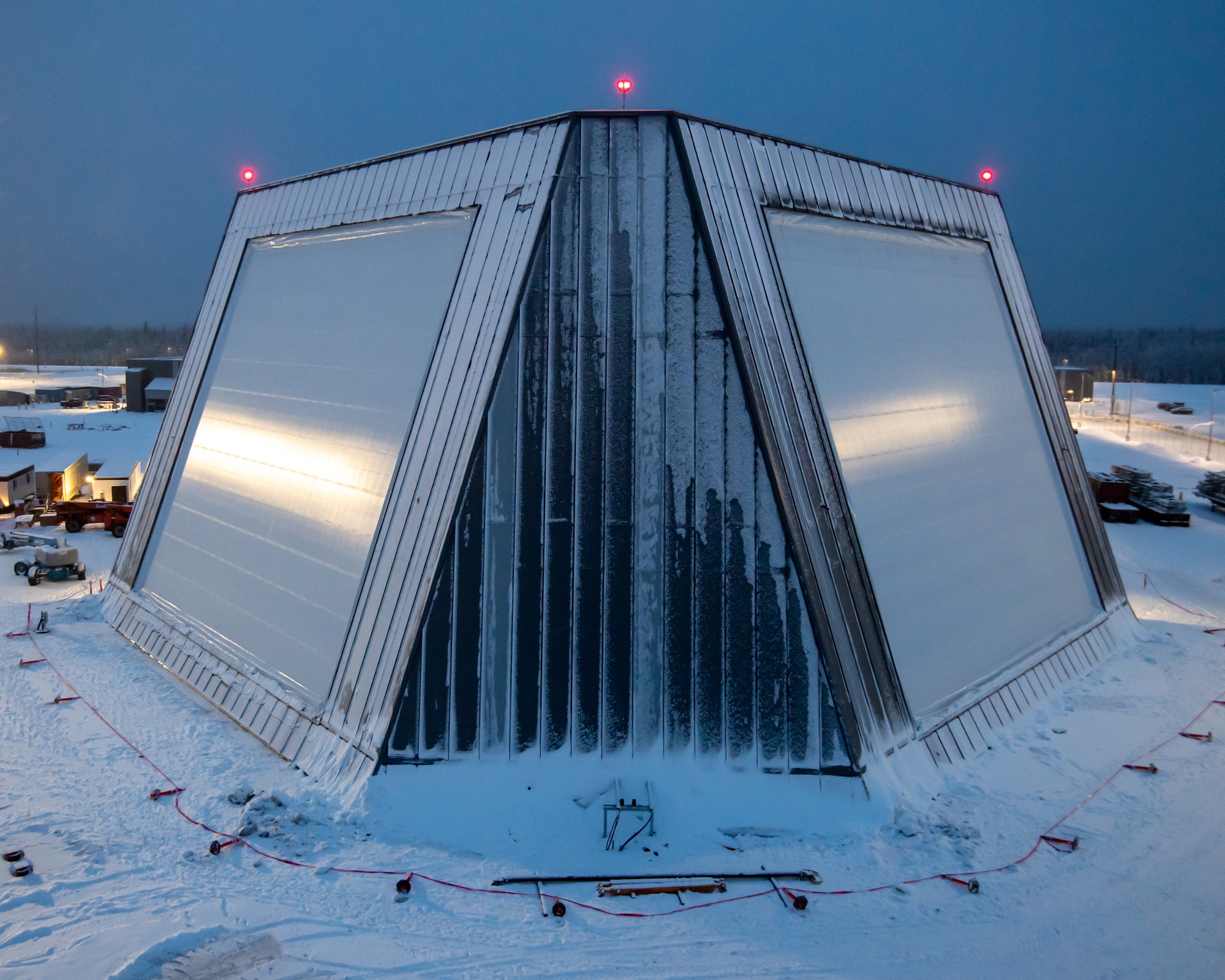 The Long Range Discrimination Radar (LRDR) at Clear Space Force Station, Alaska, is a multi-mission, multi-face radar designed to provide search, track and discrimination capability in support of homeland defense.