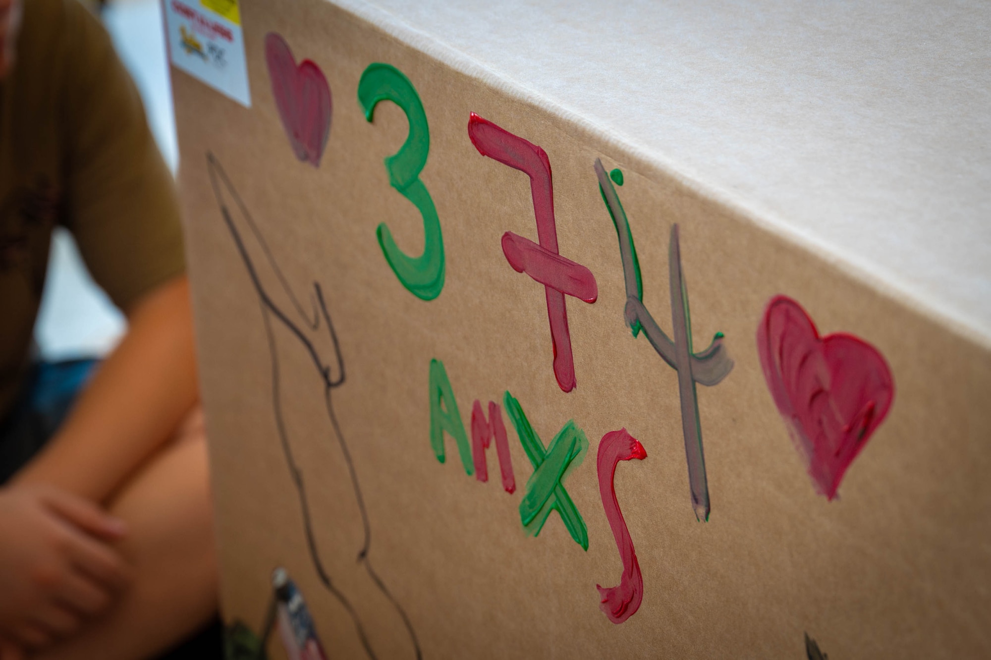 A decorated bundle is completed.