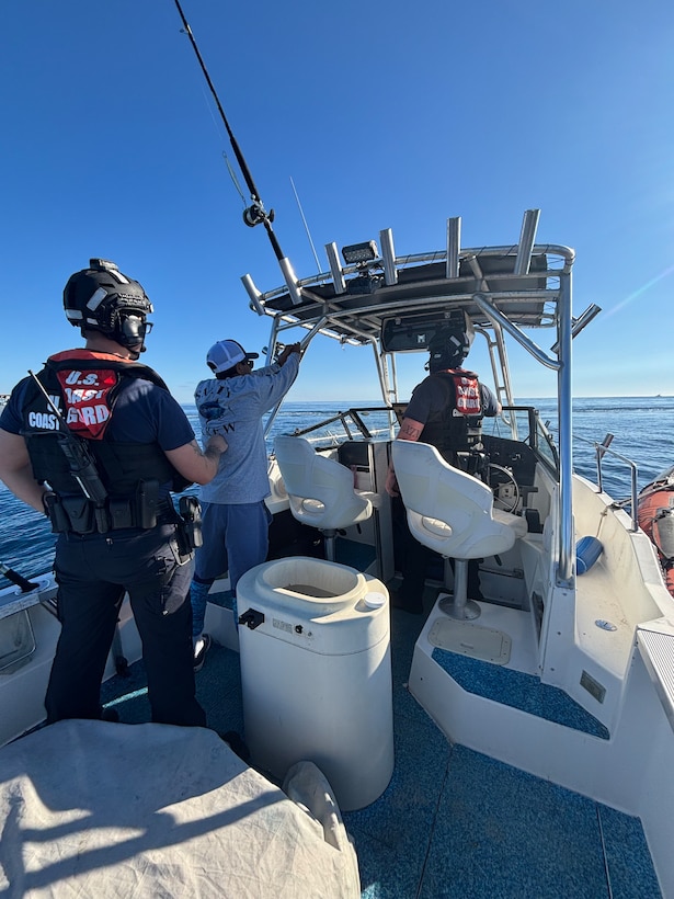 The Coast Guard interdicted 11 suspected aliens approximately 26 miles west of Point Loma, Saturday.