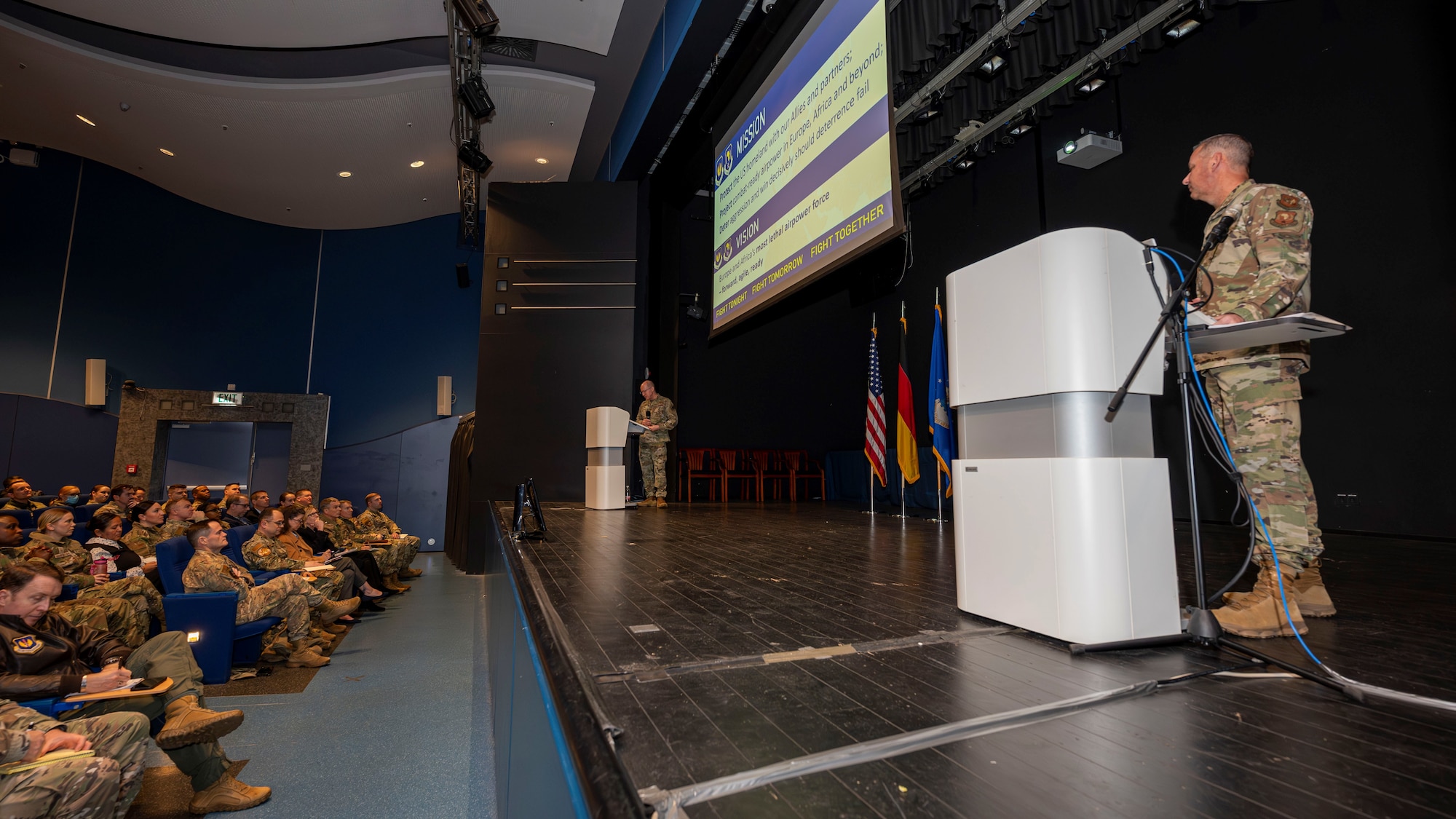 General and Chief provide brief at all call