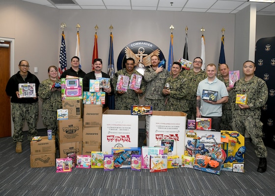 Suffolk Sailors Bring Holiday Cheer with Toys for Tots