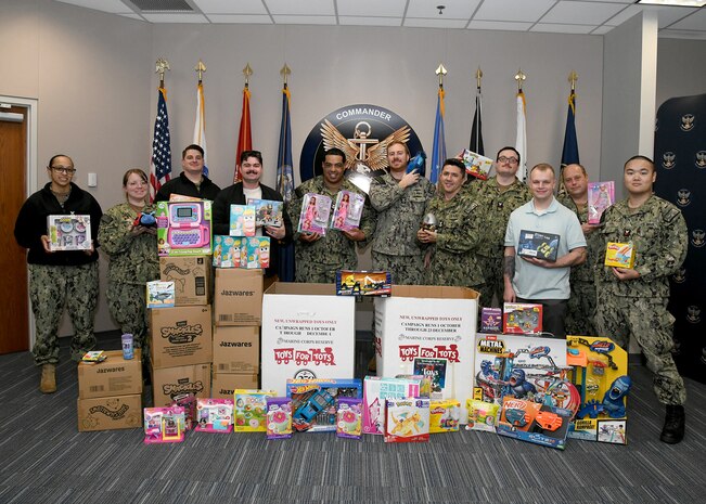 Suffolk Sailors Bring Holiday Cheer with Toys for Tots