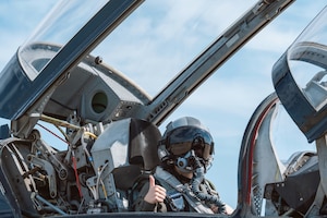 Airman in a jet.