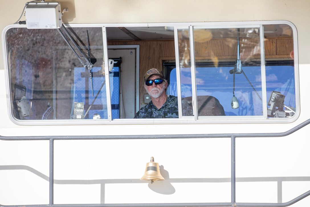 Photo of towboat pilot