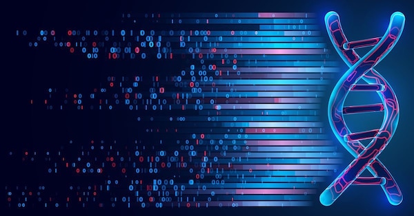DNA strand graphic