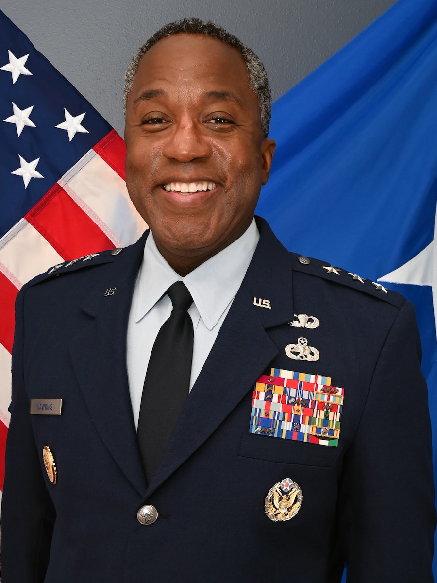 Official portrait of retired Lt. Gen. Stacey Hawkins.