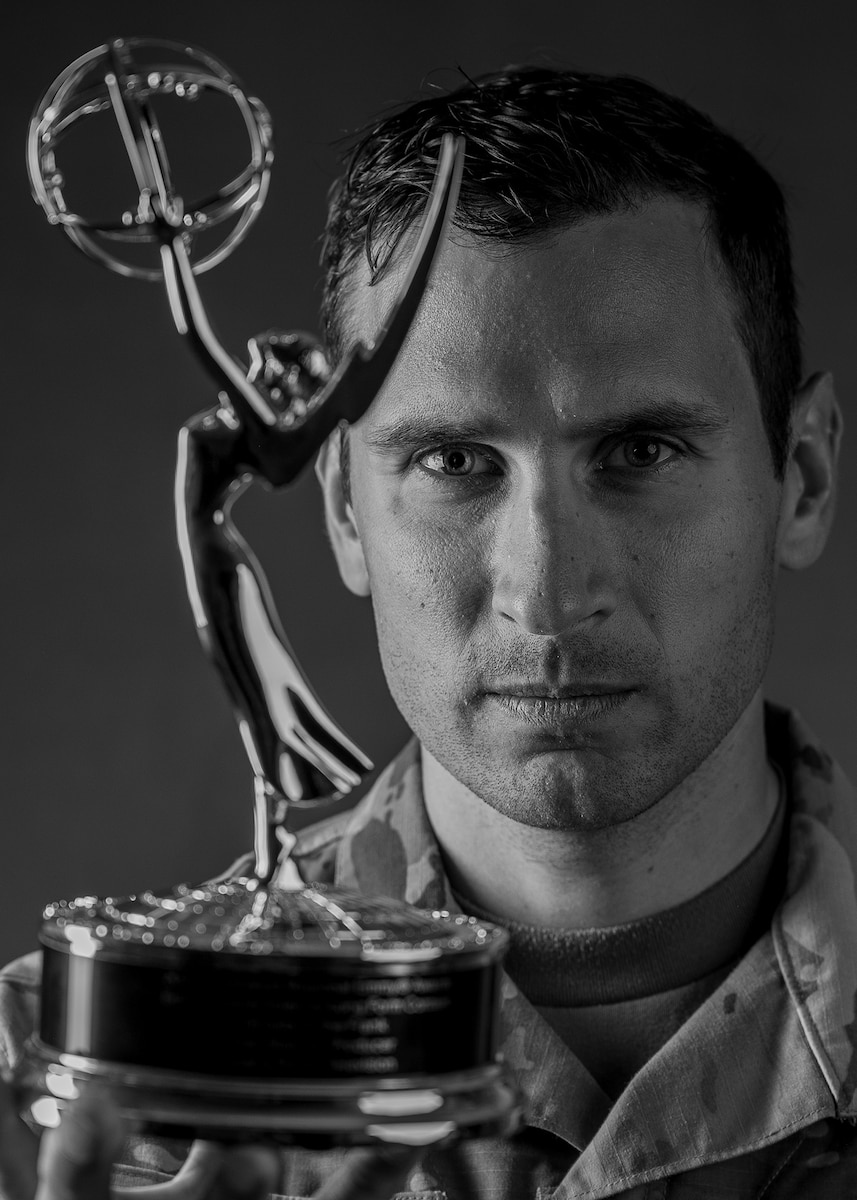 U.S. Air Force Senior Airman Dan Noakes, assigned to the 124th Fighter Wing Comptroller Flight, poses for a portrait at Gowen Field, Idaho, Sept. 13, 2025.