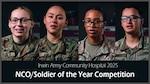 What does it take to be named NCO/Soldier of the Year at Irwin Army Community Hospital? It’s more than strength. More than speed. More than knowing the right answer.

In this year’s competition, four Soldiers stepped forward to test themselves under pressure on the obstacle course, in a tactical combat casualty care lane, through a written exam, and before a demanding oral board. Every event pushed their physical limits. Every moment tested their mindset.

Behind the sweat and strain are quiet battles most people never see: self-doubt, fatigue, responsibility to teammates, and the weight of representing their profession.

The winner will be announced at IACH's Holiday Ball Jan. 17, 2026.