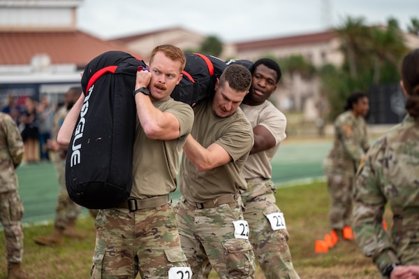 Guardian Arena team, Launch Legends, compete in the Guardian Strike challenge at Patrick Space Force Base, Fla., Dec. 8, 2025.