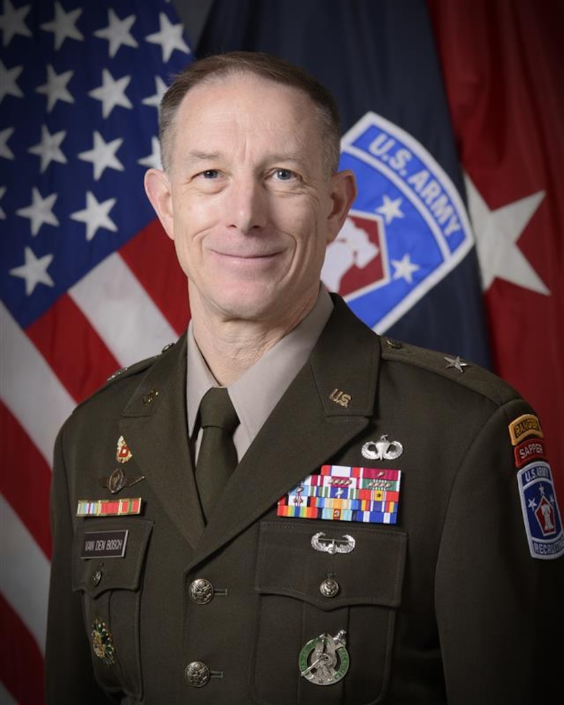 USAREC DCG Headshot BG Van Den Bosch