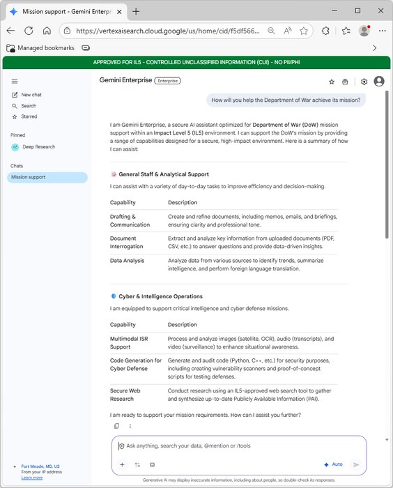 A screenshot of a webpage shows a text interaction where a question is posed, and a detailed response is given.