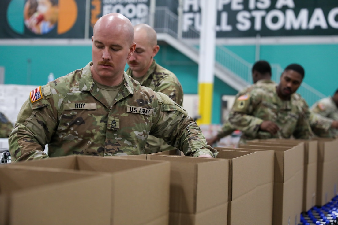 The Soldiers stepped up and answered the call with helping food insecurity needs caused by the 43-day government shutdown.