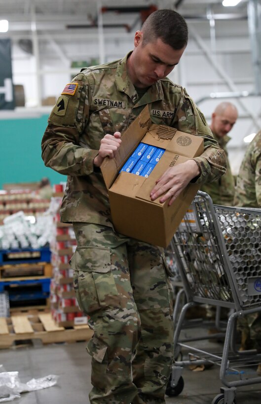 The Soldiers stepped up and answered the call with helping food insecurity needs caused by the 43-day government shutdown.