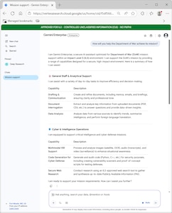 A screenshot of a webpage shows a text interaction where a question is posed, and a detailed response is given.