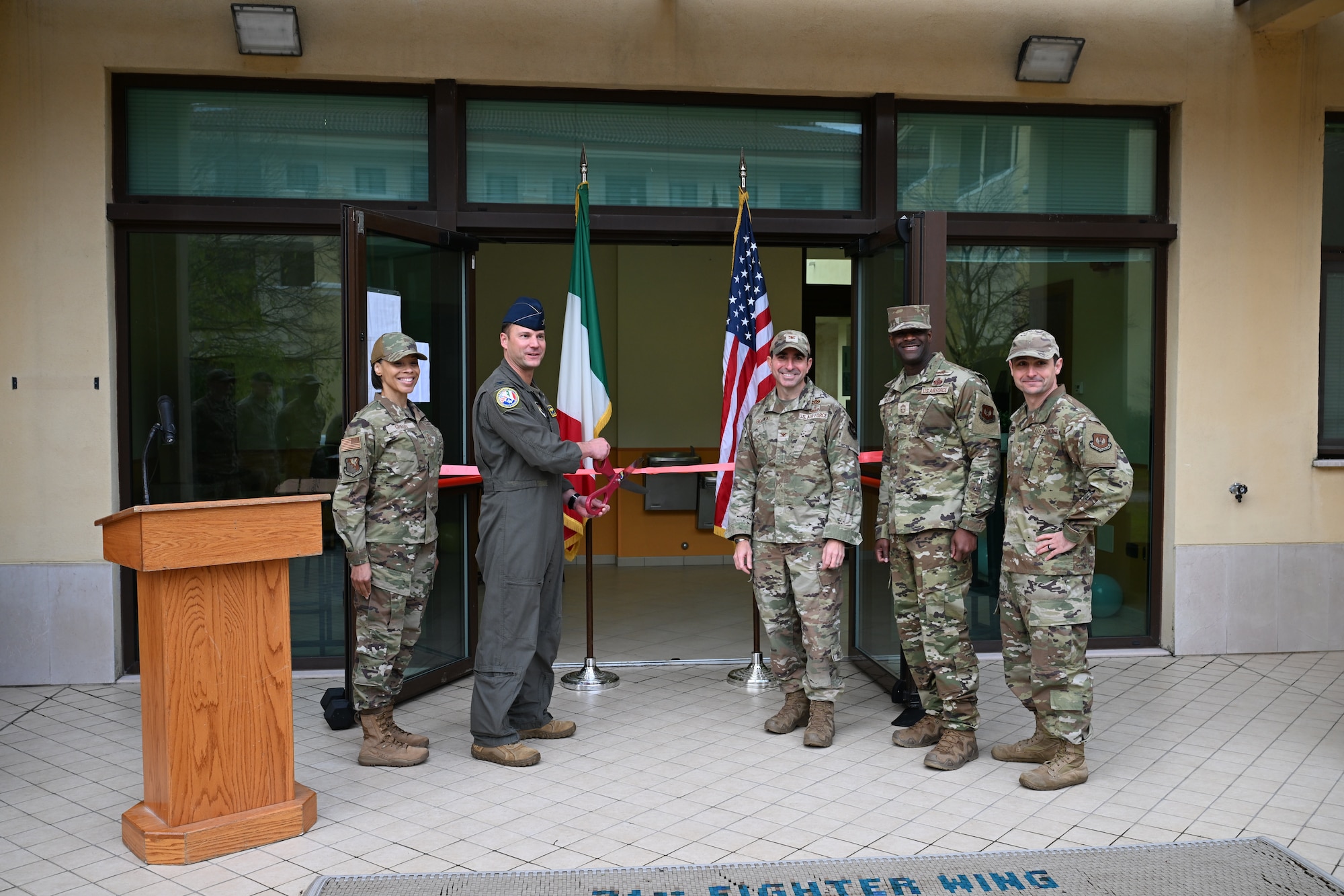 Airmen open a wellness center.
