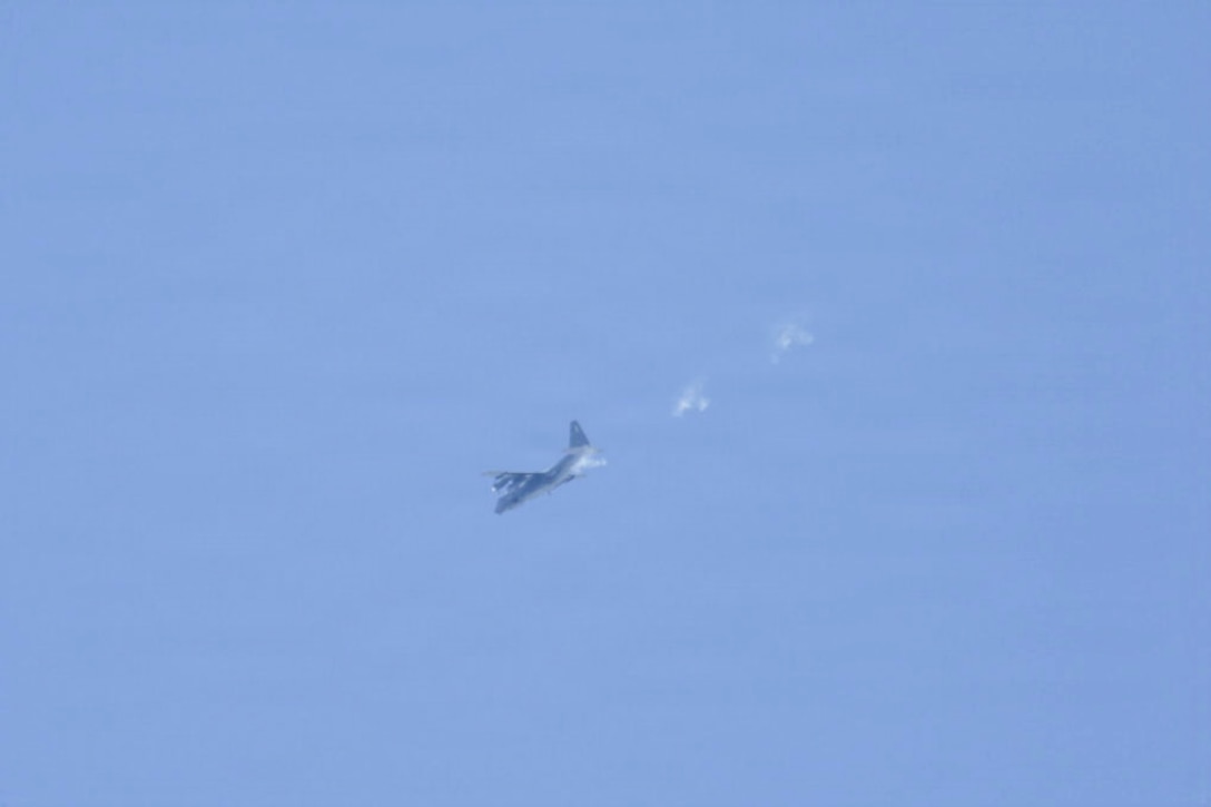 A U.S. Marine Corps C-130J Super Hercules with Marine Aerial Refueler Transport Squadron (VMGR) 234 conducts fire support during a tactical air-control party (TACP) exercise, Hattiesburg, Mississippi, Dec. 3, 2025. TACP exercises prepare prospective joint terminal attack controllers and joint fires observers for formal schools. (U.S. Marine Corps photos by Lance Cpl. Payton Goodrich)