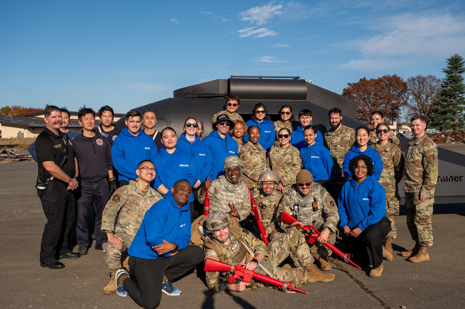 Airmen pose for a group photo