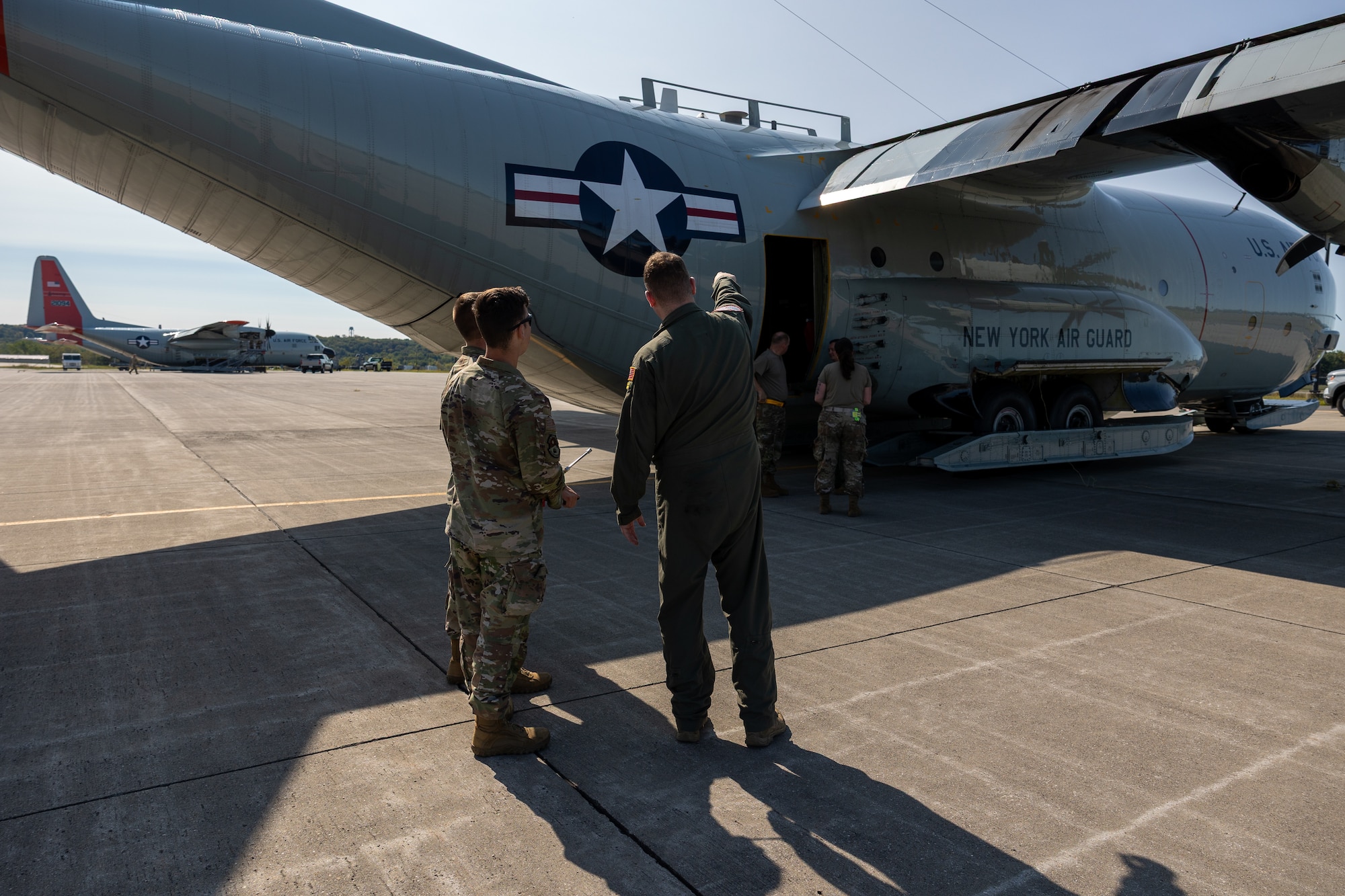 Airmen with the 109th Airlift Wing participate in Flight-Line Orientation Training