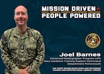 The Naval Medical Forces Development Command is always mission driven and most importantly people powered! Hospital Corpsman 1st Class Joel Barnes, the Lead Petty Officer for the Navy Medicine Training Support Command’s (NMTSC) Advanced Radiographer Program, Detachment Portsmouth. Barnes recently received the 2025 Military Citizen of the Year for Hampton Roads award. (U.S. Navy graphic by Malcolm McClendon)