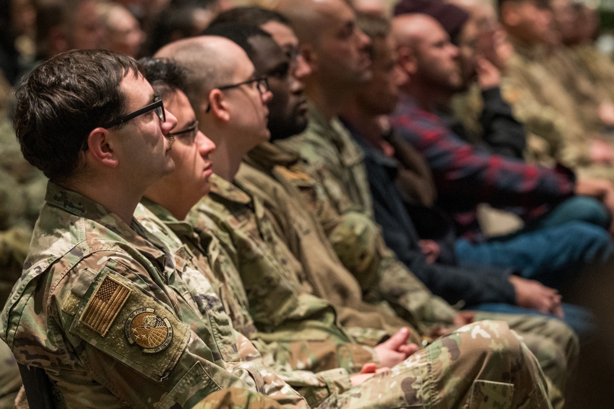 Servicemembers listening