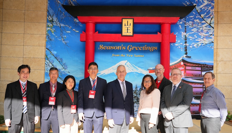 Representatives from the U.S. Army Corps of Engineers – Japan Engineer District (USACE JED), and Pacific Ocean Division (USACE POD), attended the Society of American Military Engineers (SAME) Japan Industry Forum at the New Sanno Hotel in Tokyo, Dec. 8-10, 2025. The JED and POD team, composed of over nine members, included two speakers who provided an overview of the District's operations in Japan. POD's speaker, Senior Executive Service member Pete Ridilla, Programs Director for the region, was present to explain POD's role in the Indo-Pacific. Photo by Patrick Ciccarone.