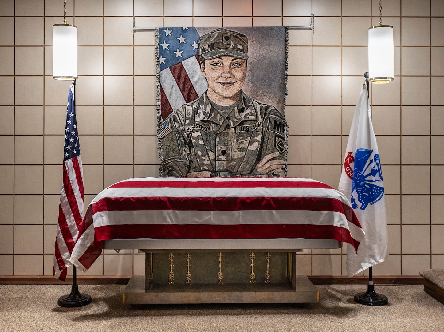 Imagery captured during the dignified transfer of U.S. Army Spc. Sarah Beckstrom, 20, a member of the West Virginia National Guard, at the Dodd & Reed Funeral Home in her hometown of Webster Springs, West Virginia, Dec. 5, 2025.