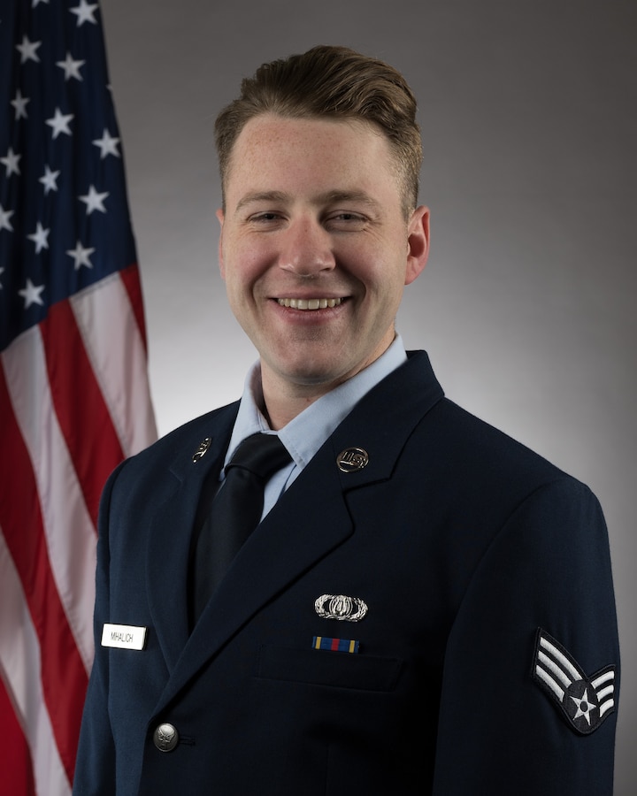 Senior Airman Nicholas Mihalich Official Service Dress Photo