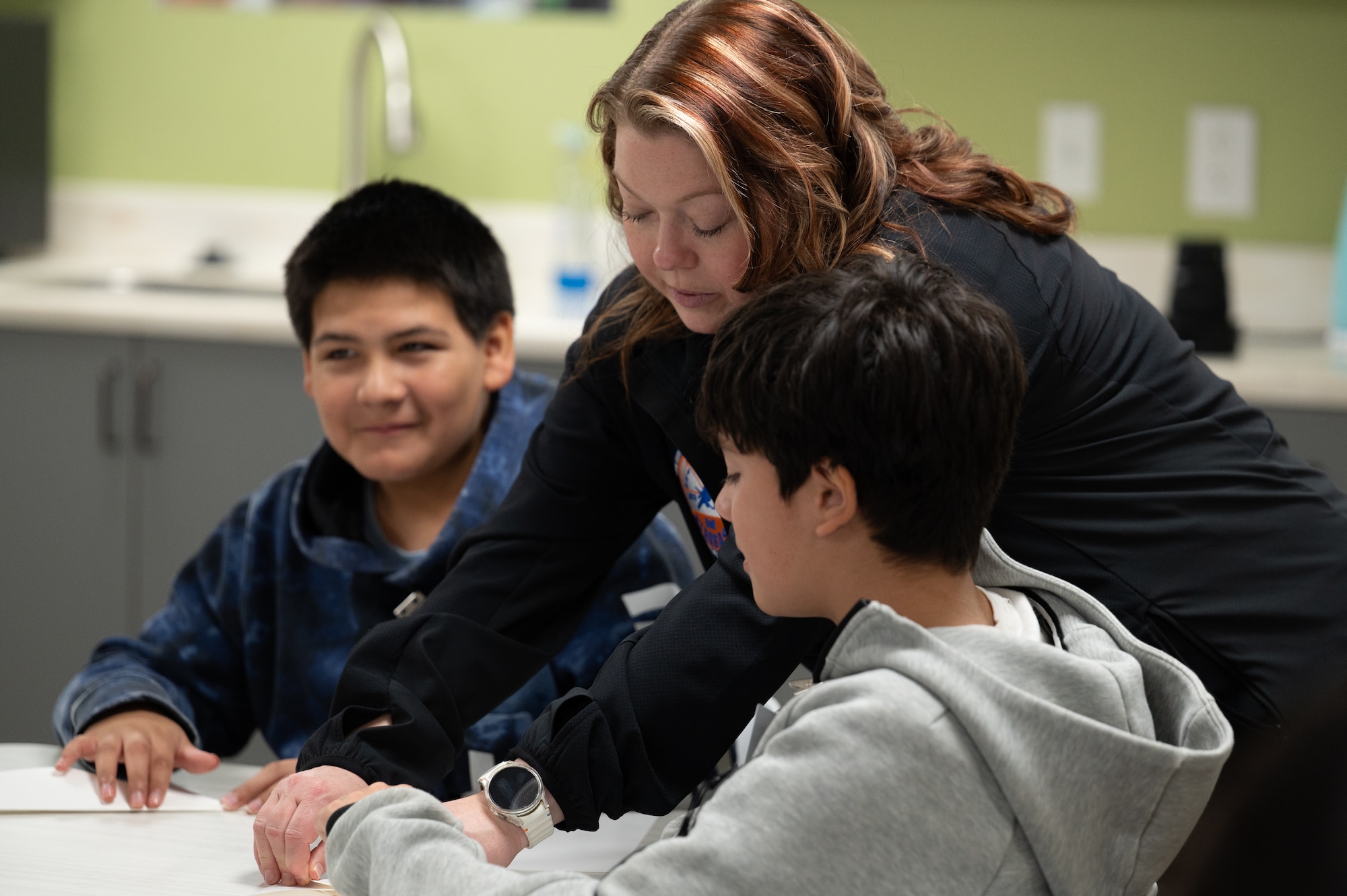 STARBASE Edwards students participate in a STEM activity