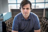 BLACKSBURG, Va. – Will DeStaffan, a computer science graduate student at Virginia Tech, has teamed up with Naval Surface Warfare Center Dahlgren Division to rethink radar clutter. The work is part of the Naval Engineering Education Consortium, an initiative connecting students in project-based research to advance the Navy’s tech capabilities. (Tonia Moxley/Virginia Tech)