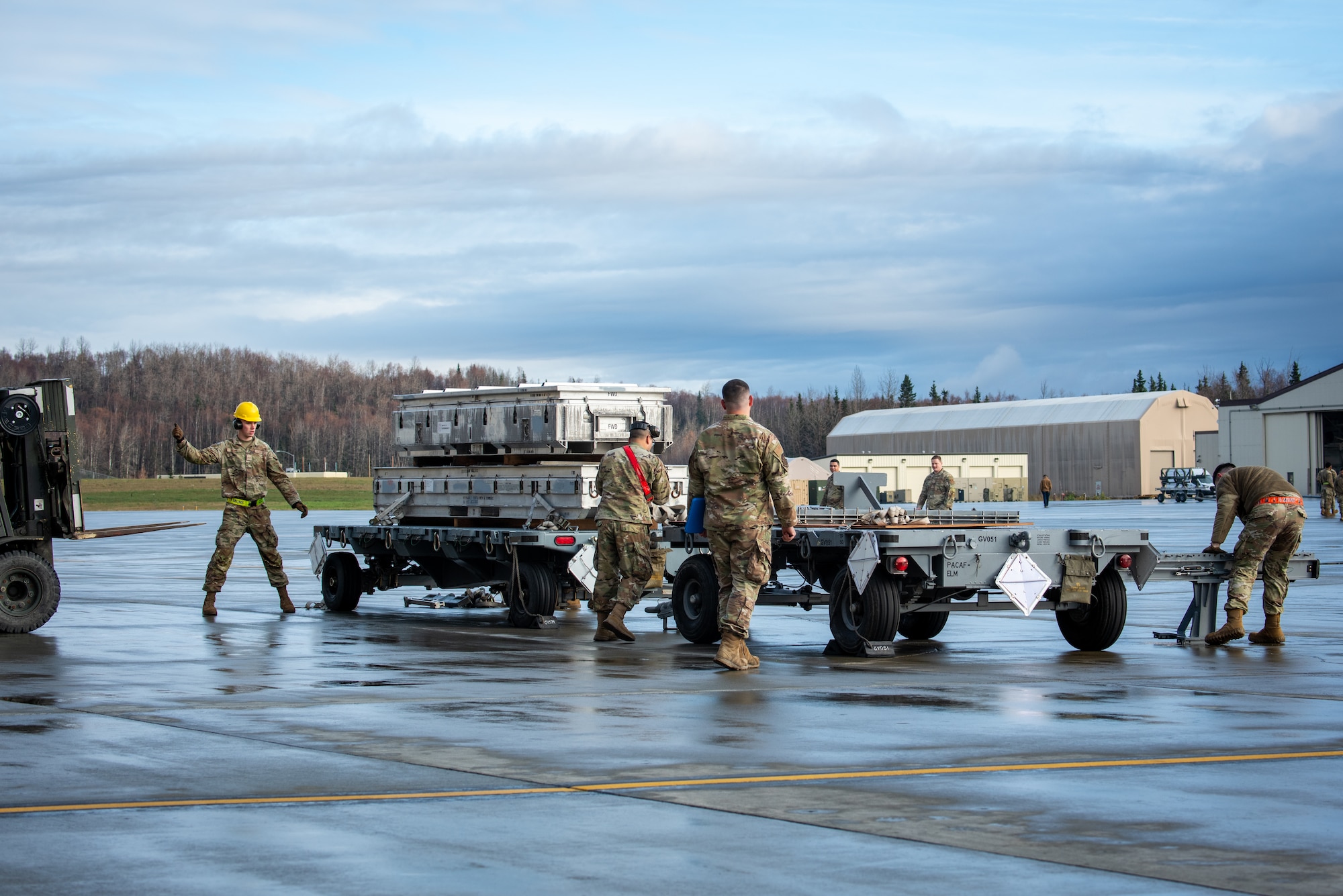 Crew chiefs, Munitions, commonly known as “AMMO”, and weapons Airmen formed different teams to demonstrate their skills in front of their peers and leaders.