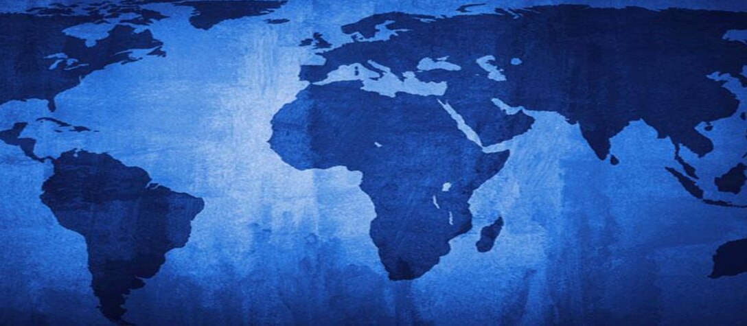 National Institute for Public Policy report image of the world, focusing on South America and Africa