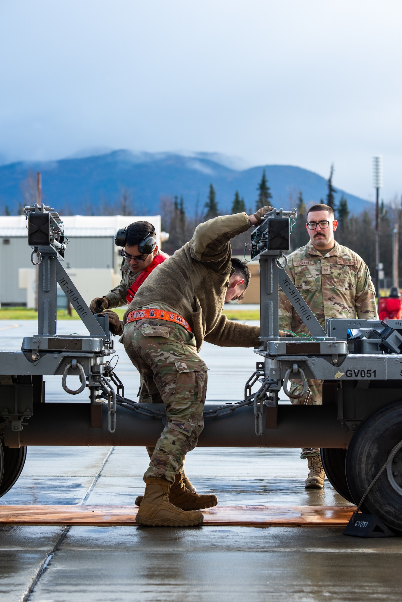 Crew chiefs, Munitions, commonly known as “AMMO”, and weapons Airmen formed different teams to demonstrate their skills in front of their peers and leaders.