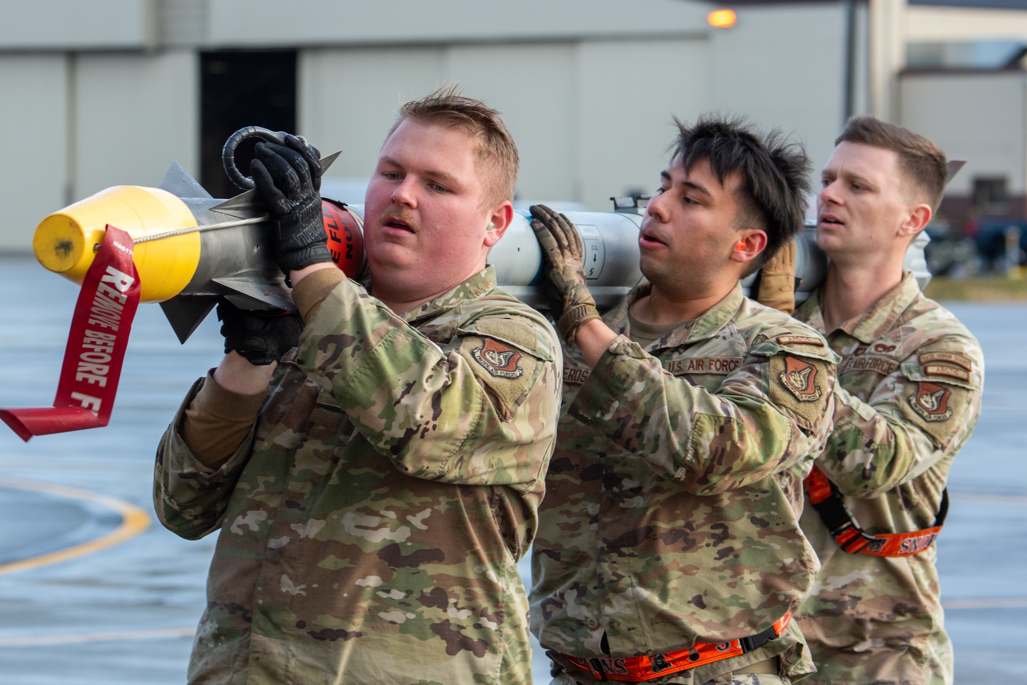 Crew chiefs, Munitions, commonly known as “AMMO”, and weapons Airmen formed different teams to demonstrate their skills in front of their peers and leaders.