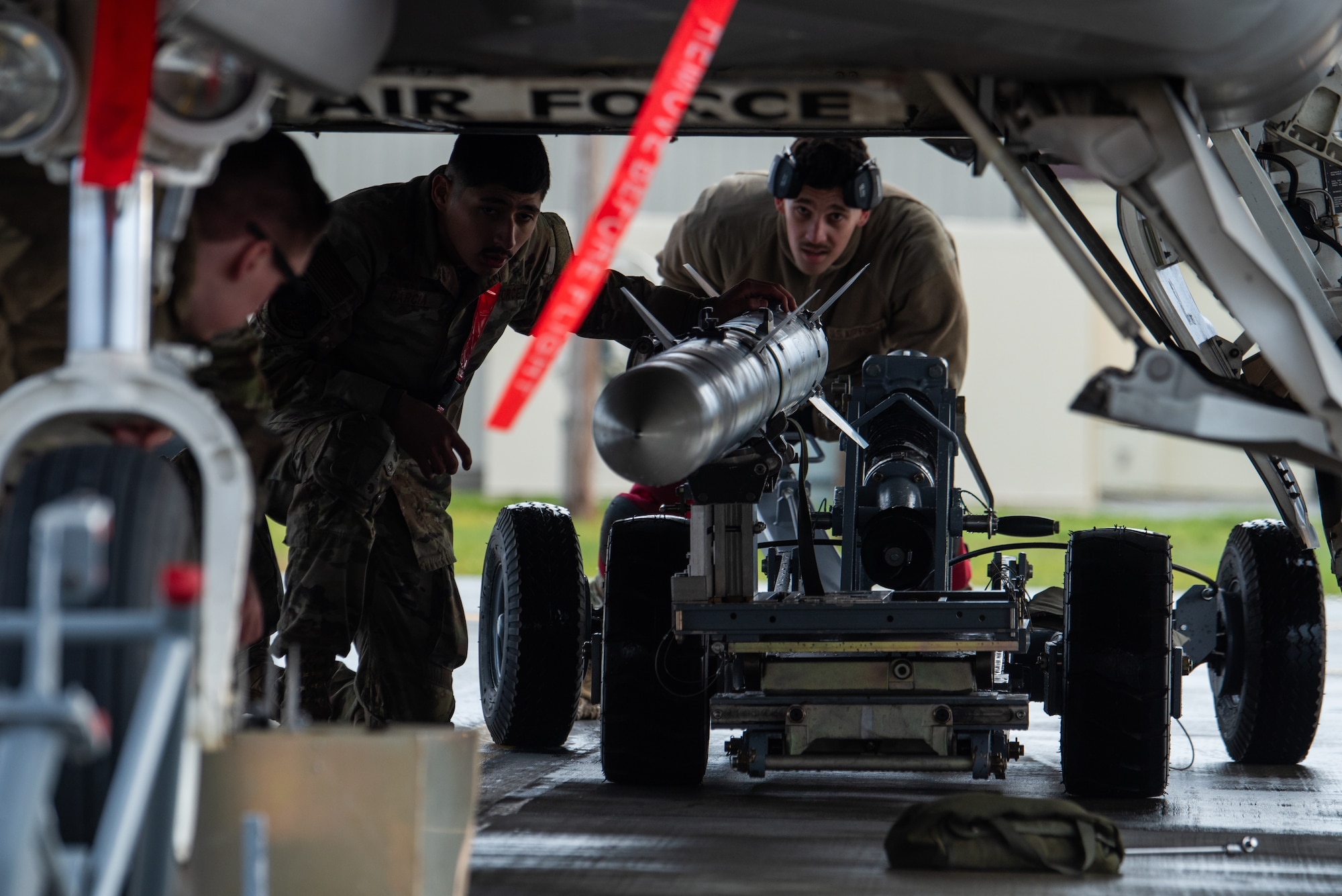 Crew chiefs, Munitions, commonly known as “AMMO”, and weapons Airmen formed different teams to demonstrate their skills in front of their peers and leaders.