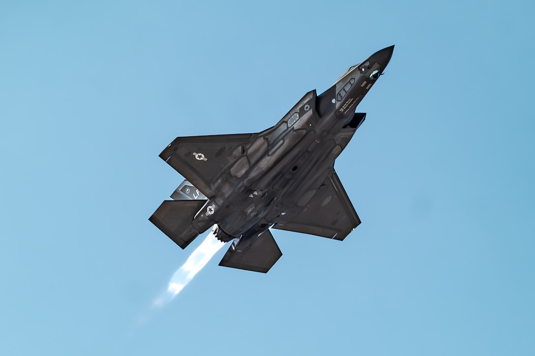 A U.S. Air Force F-35A Lightning II, assigned to the 56th Fighter Wing, takes flight