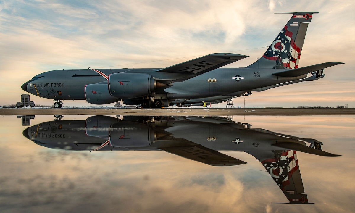 KC-135 on flightline