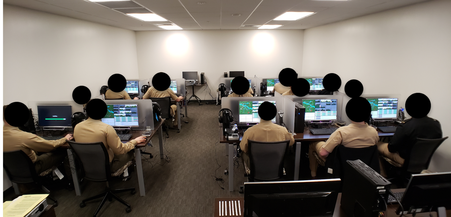 Naval Flight students participating in a joint U.S. Naval Research Laboratory (NRL) and Naval Aerospace Medical Institute (NAMI) experiment in March 5, 2020. Data is collected for NRL research several times a week at NAMI’s Operational Psychology Laboratory located on Naval Air Station Pensacola. The Warfighter Applied Cognition Technology section at NRL and the Operational Psychology Department at NAMI collect data from over a thousand Sailors each year. The research is focused on collecting cognitive, behavioral, and psychophysiological data with a goal of improving selection, classification, training, and human-computer interaction. (U.S. Navy photo)