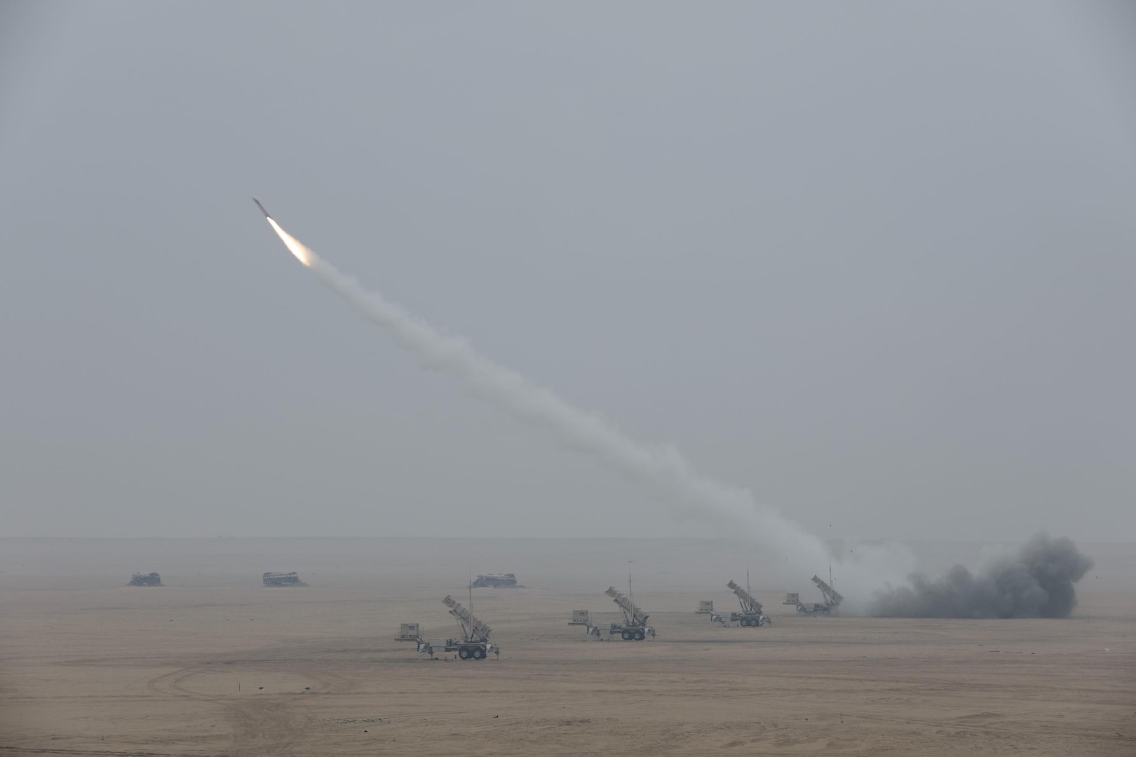 U.S. forces completed a high-end, advanced counter-drone exercise in Kuwait with international partners, Dec. 12. Led by Kuwait, exercise Sky Shield included participation from the United States, Bahrain, and the United Kingdom. Forces focused on enhancing interoperability to detect, track, and engage drones through a layered air defense architecture.