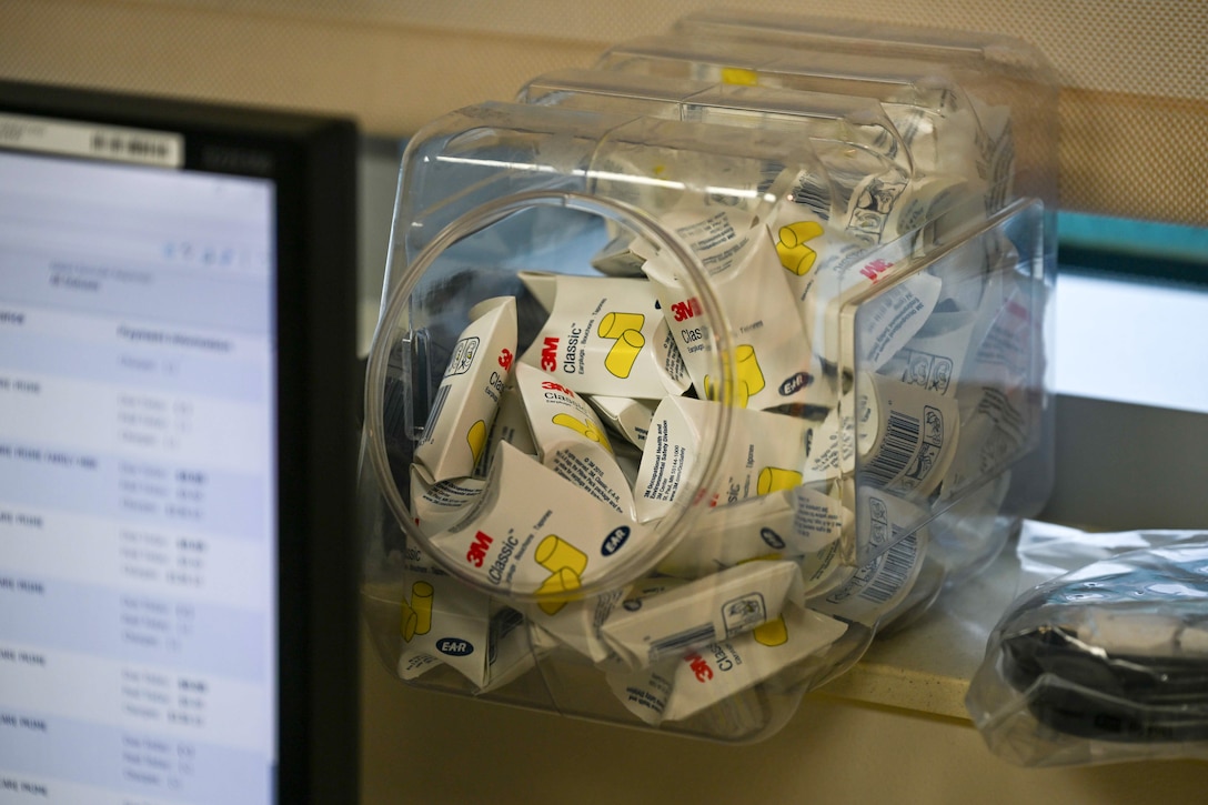 Jar of hearing protection