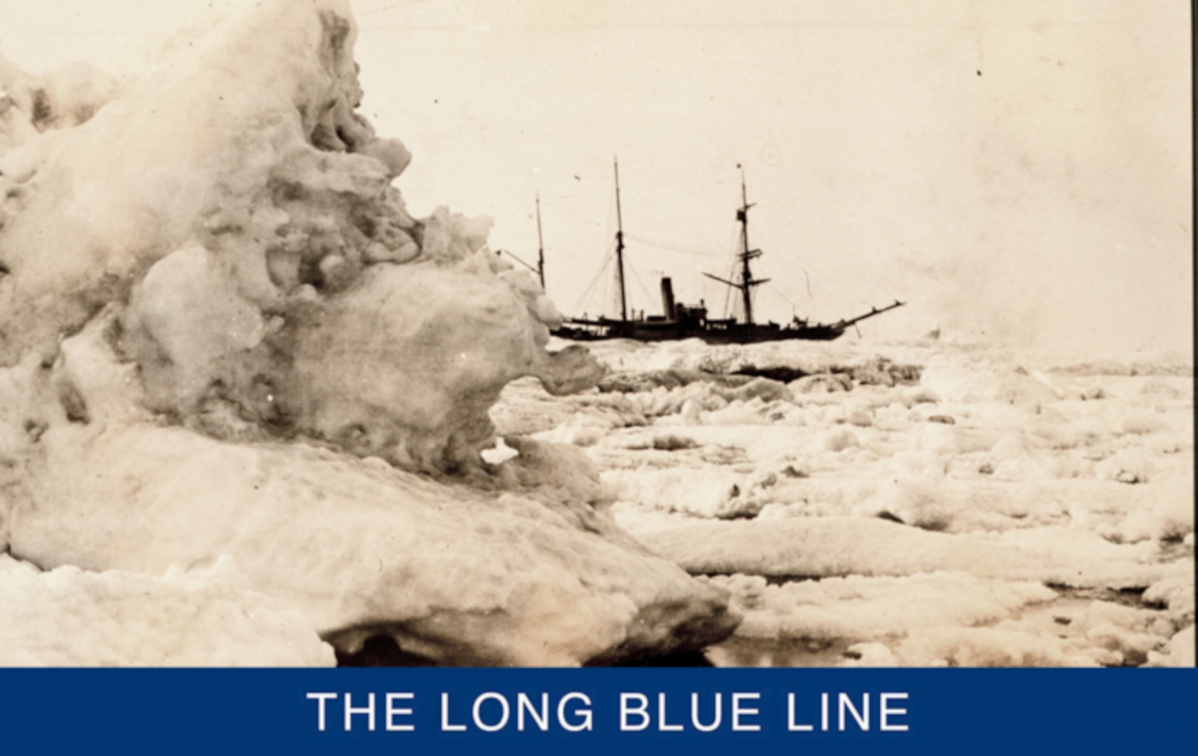 Cutter Bear finding a lead through the ice off the coast of Alaska. (Photo courtesy of NOAA)