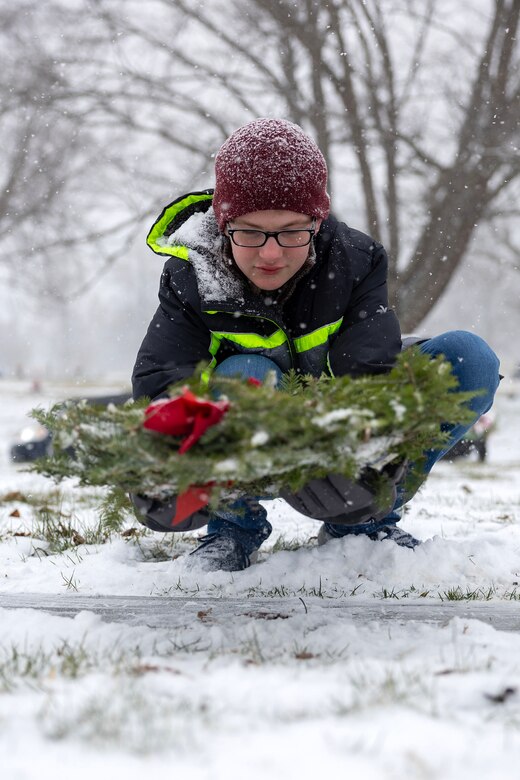 The grave of C. Nick Maddix, a U.S. Army Vietnam War veteran who passed in 2013, is pictured during a Wreaths Across America event at Crown Hill Cemetery in Indianapolis Dec. 13, 2025. This year, more than two million volunteers and supporters gathered to remember, honor and teach by laying wreaths on the graves of veterans at more than 5,200 participating locations in all 50 states, at sea and abroad. (U.S. Army photo by Mark R. W. Orders-Woempner)
