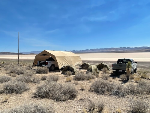Airmen with the 752nd Operations Support Squadron finish setup of the Tactical Operations Center – Light kit during an exercise. The 752 OSS, Air Combat Command’s designated pathfinder unit for TOC-L, conducts real-world experimentation in major exercises like Red Flag, Bamboo Eagle, and Project Convergence. These efforts refine operation requirements, inform acquisition, and shape development of prototypes. (Courtesy Photo)
